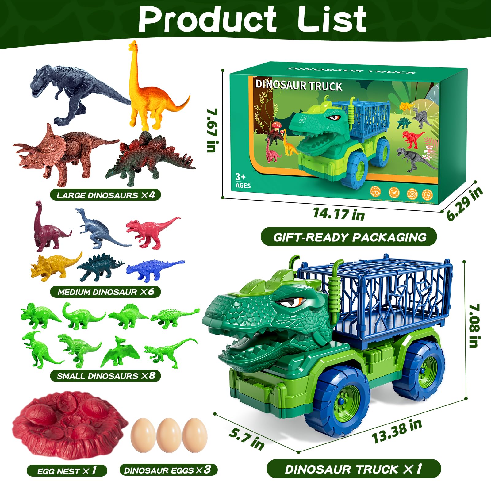 Guminnara large dinos inside carrier for storytelling