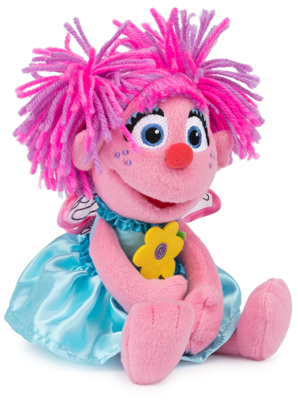 Sky-blue dress Abby Cadabby plush inspires cozy storytelling sessions