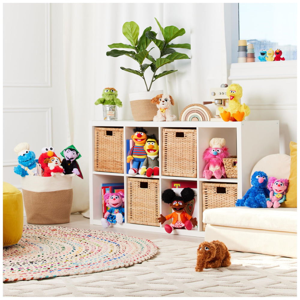 Surface-washable plush cleans easily after playtime