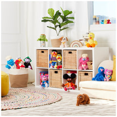 Surface-washable plush cleans easily after playtime