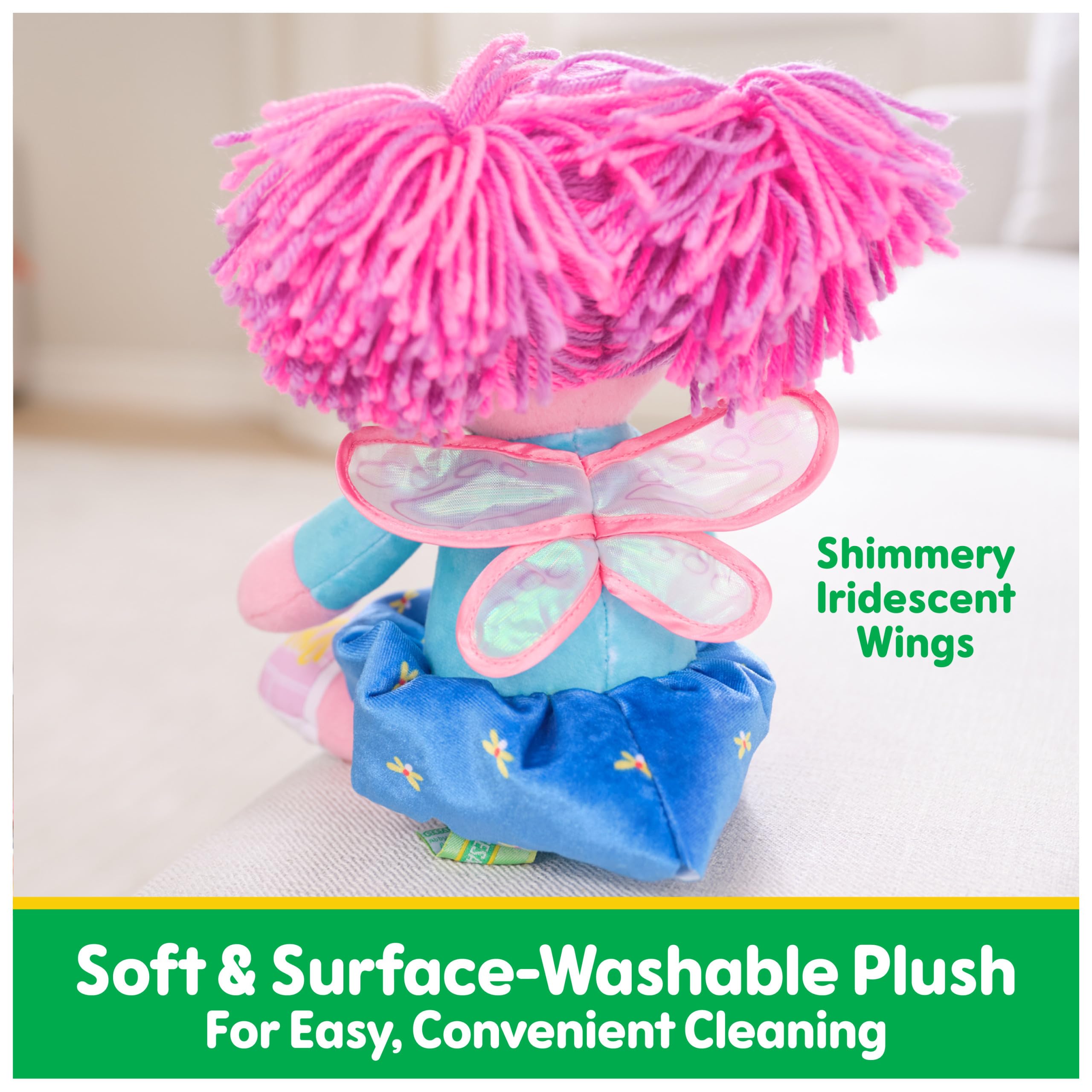 GUND Abby Cadabby Take Along Buddy officially licensed Sesame Street plush for collectors.