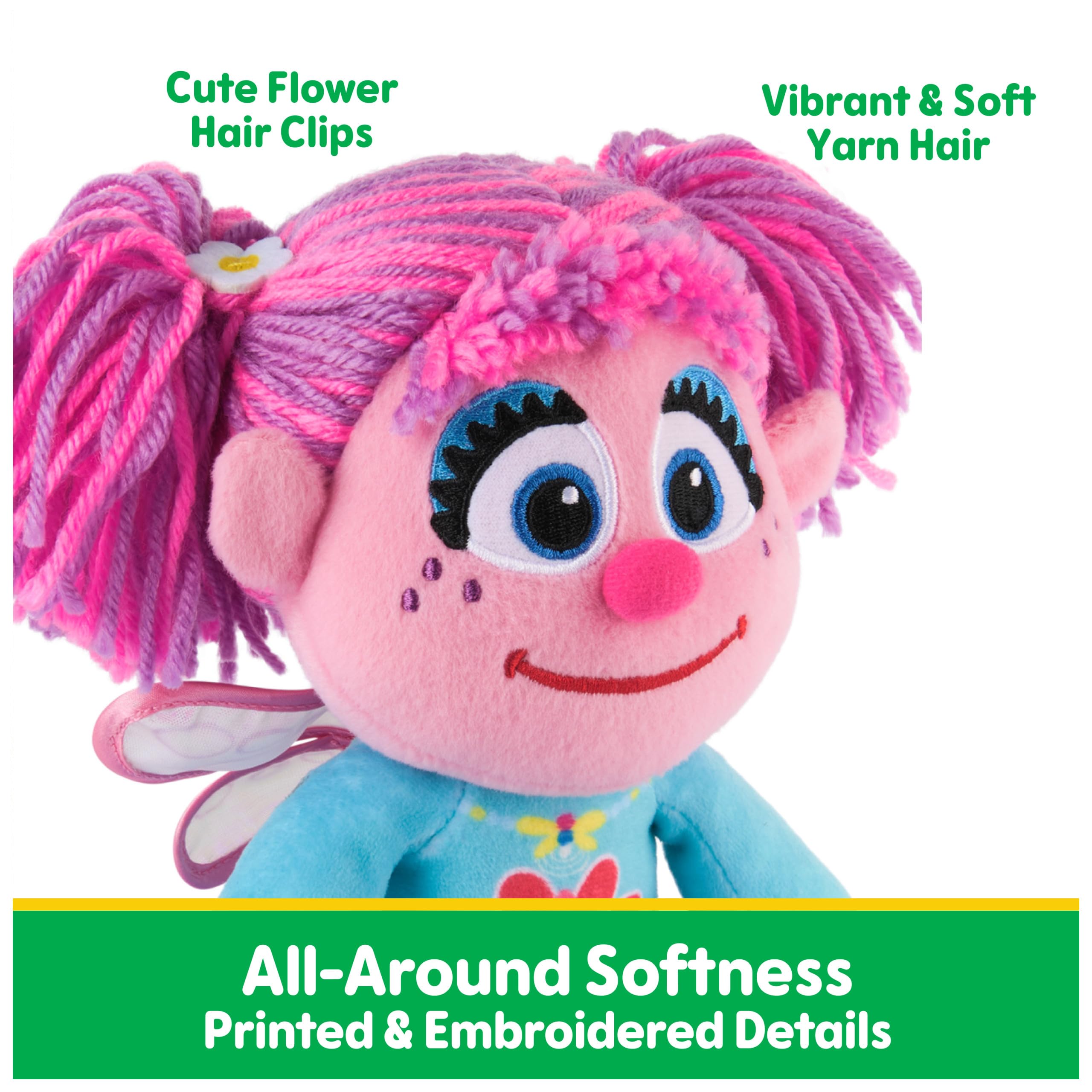 GUND Abby Cadabby Take Along Buddy on-the-go pose supports portable playtime.