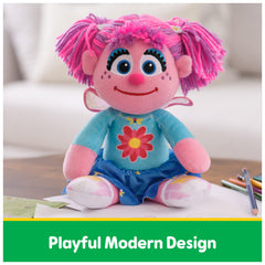 GUND Abby Cadabby Take Along Buddy soft plush material for gentle hugs.