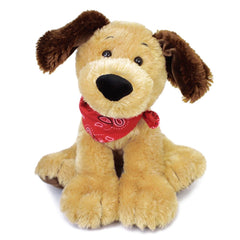 GUND Bandit brown dog front view showing soft plush and inviting expression
