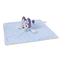 Soft Bluey plush with blanket supports nap-ready snuggles and calm playtime