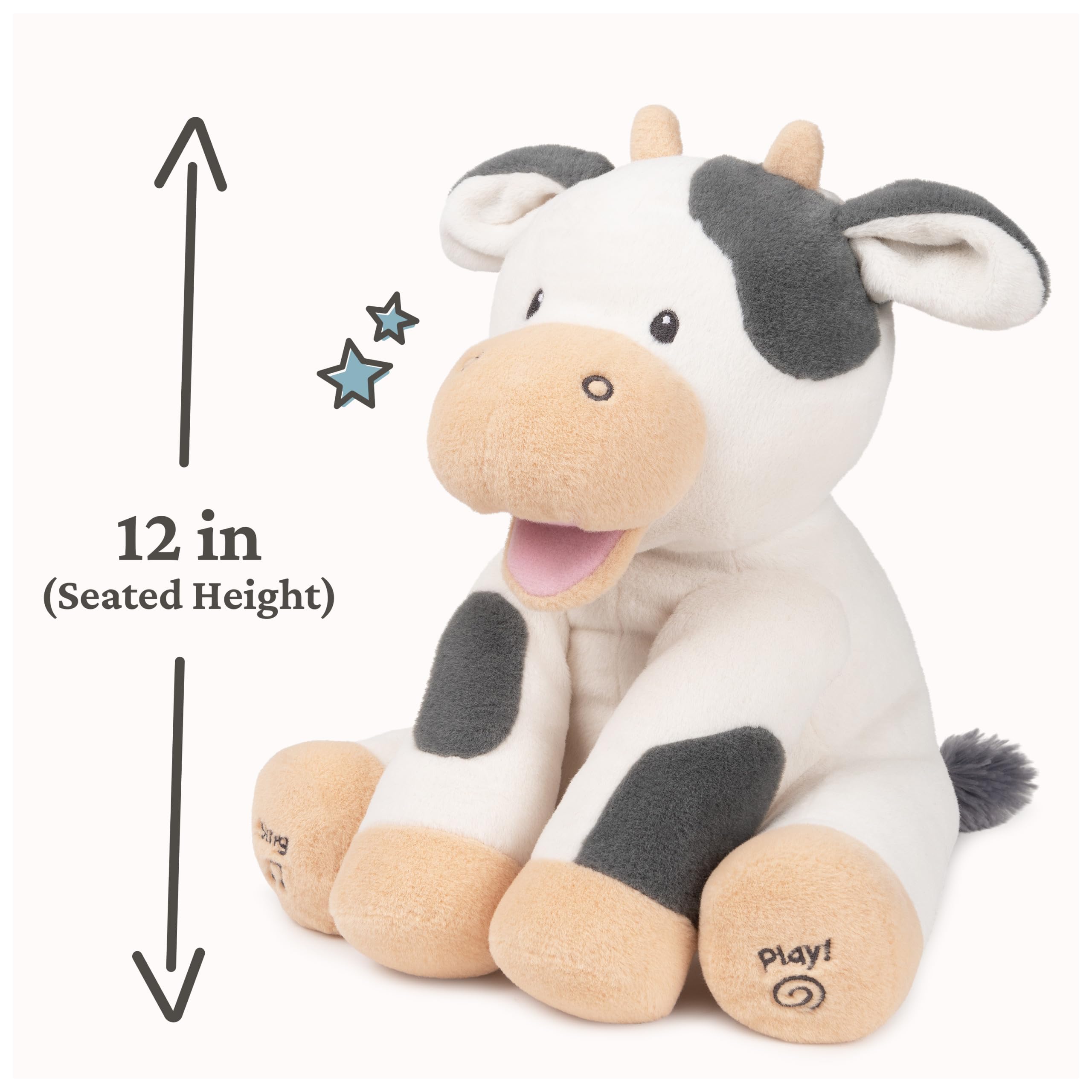 GUND Buttermilk cow arrives with batteries included for immediate fun