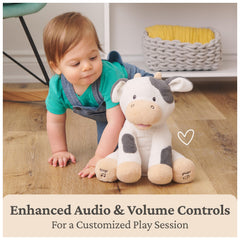 GUND Buttermilk cow left hoof press activates song for shared moments