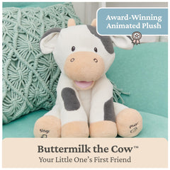 GUND Buttermilk cow 12 inch plush adds nursery decor and cuddly companion