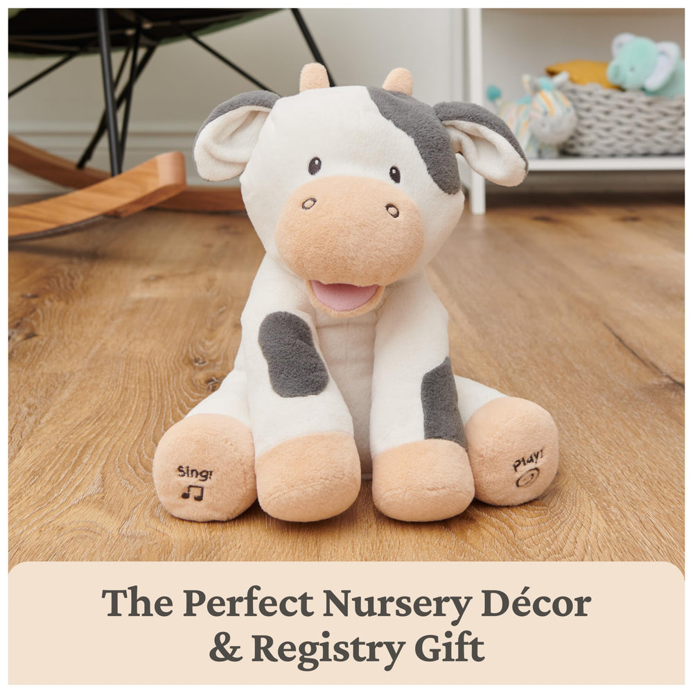 GUND Buttermilk cow right hoof press starts playful animal sounds activity