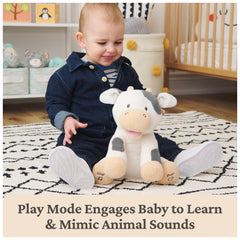 GUND Buttermilk cow soft cream fur invites cuddles and gentle tactile play