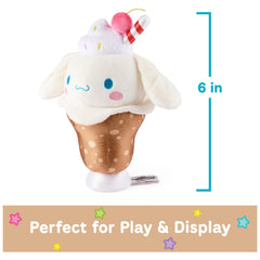 GUND Cinnamoroll rainbow sprinkles embroidery plush, charming collectible for shelving or gifts.