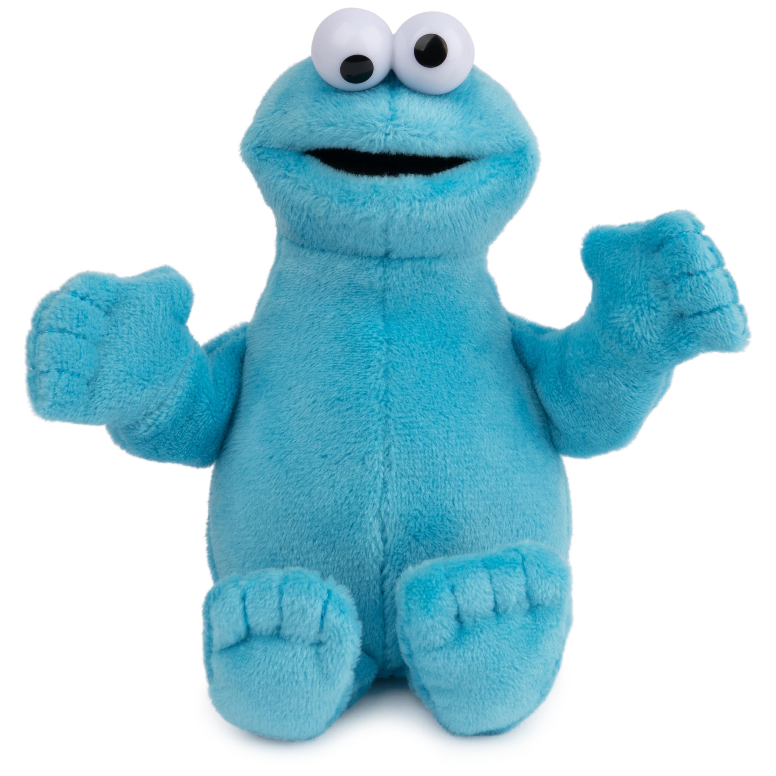 GUND Cookie Monster beanbag 6-inch soft plush for cuddly play.