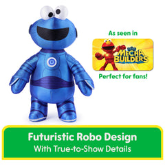 GUND Cookie Monster Mecha plush with embroidered gear details for authentic look