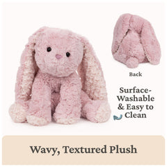 GUND Cozys Bunny long ears invite gentle play and pretend conversations.