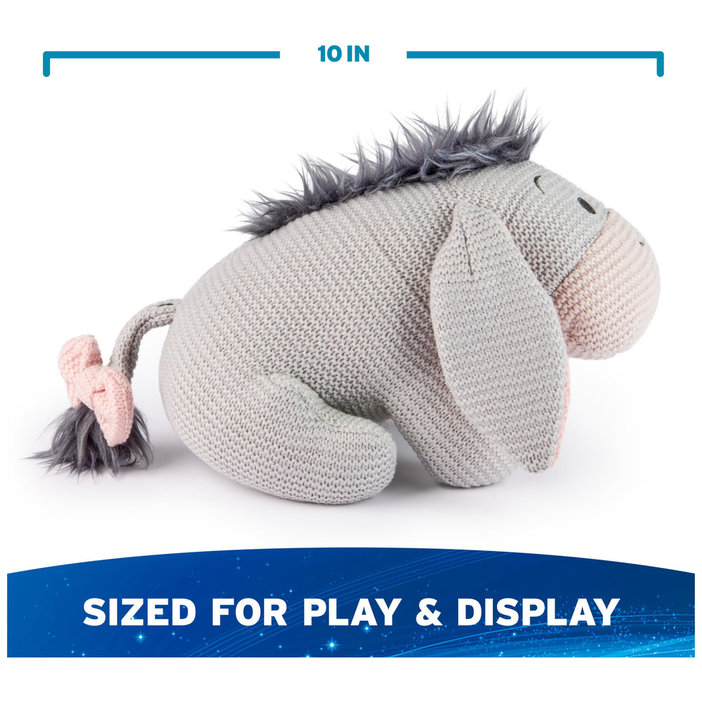 GUND Eeyore knit plush floppy ears add whimsy.