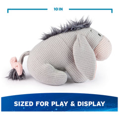GUND Eeyore knit plush floppy ears add whimsy.