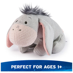 GUND Eeyore knit plush tail with pink bow detail.