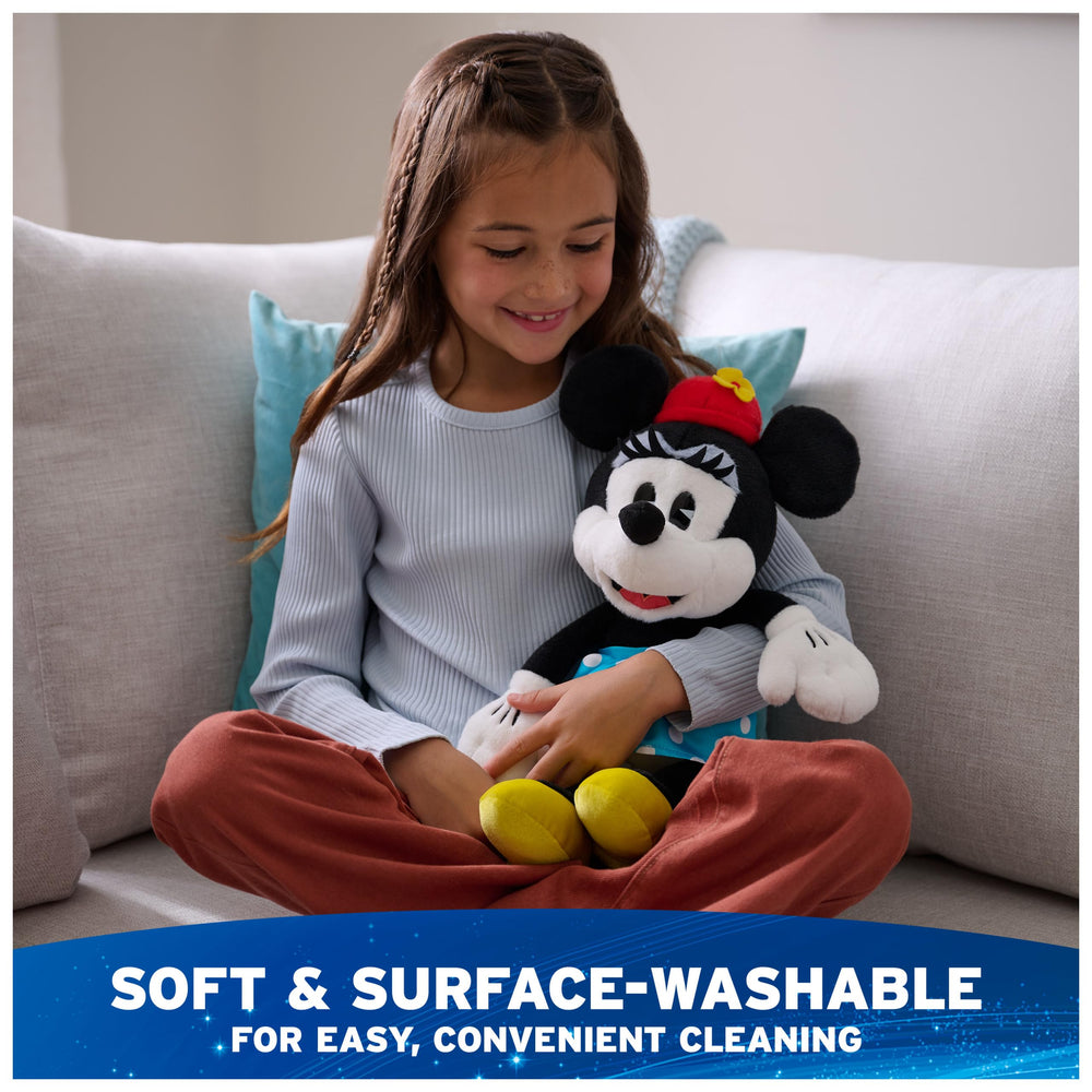 GUND Minnie Mouse featuring soft gloves and faux suede nose for tactile charm