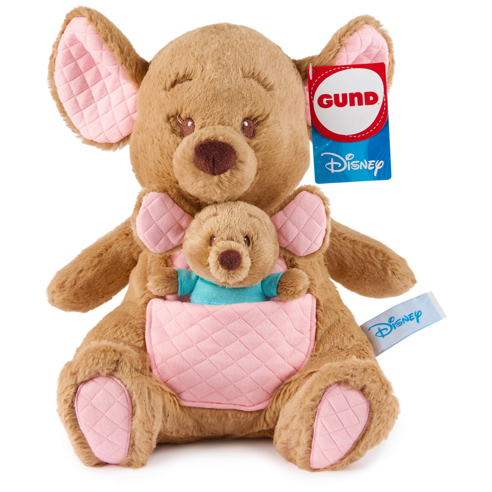 GUND Kanga and Roo plush 12.5-inch duo for cuddly play and display.