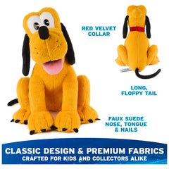 GUND Pluto nose and whiskers detail showcases stitching accuracy.