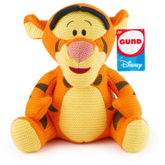GUND Disney Tigger knit plush 10-inch seated, soft and cuddly for ages 1 and up.