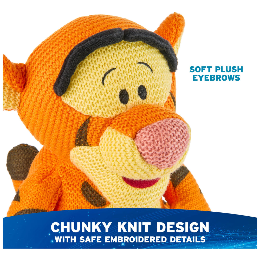 GUND Disney Tigger knit plush with mitten-shaped paws ready for hugs.