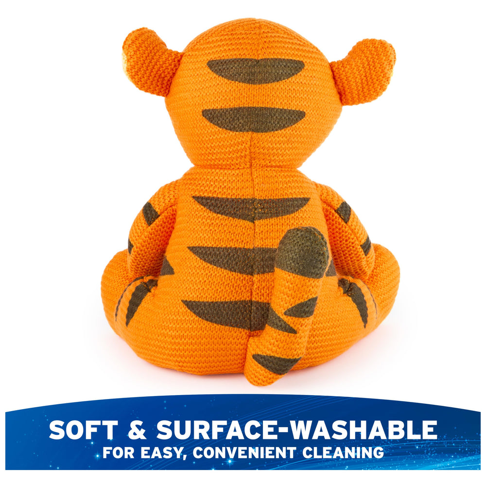 GUND Disney Tigger knit plush mitten paws emphasize tactile hug appeal.