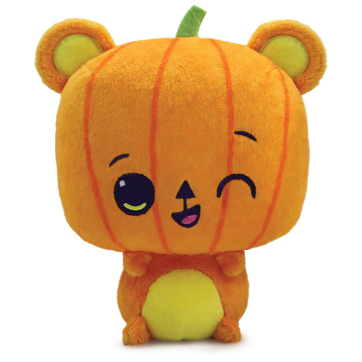 GUND Drops Jack Paws pumpkin bear plush with expressive face for cozy Halloween ambiance.