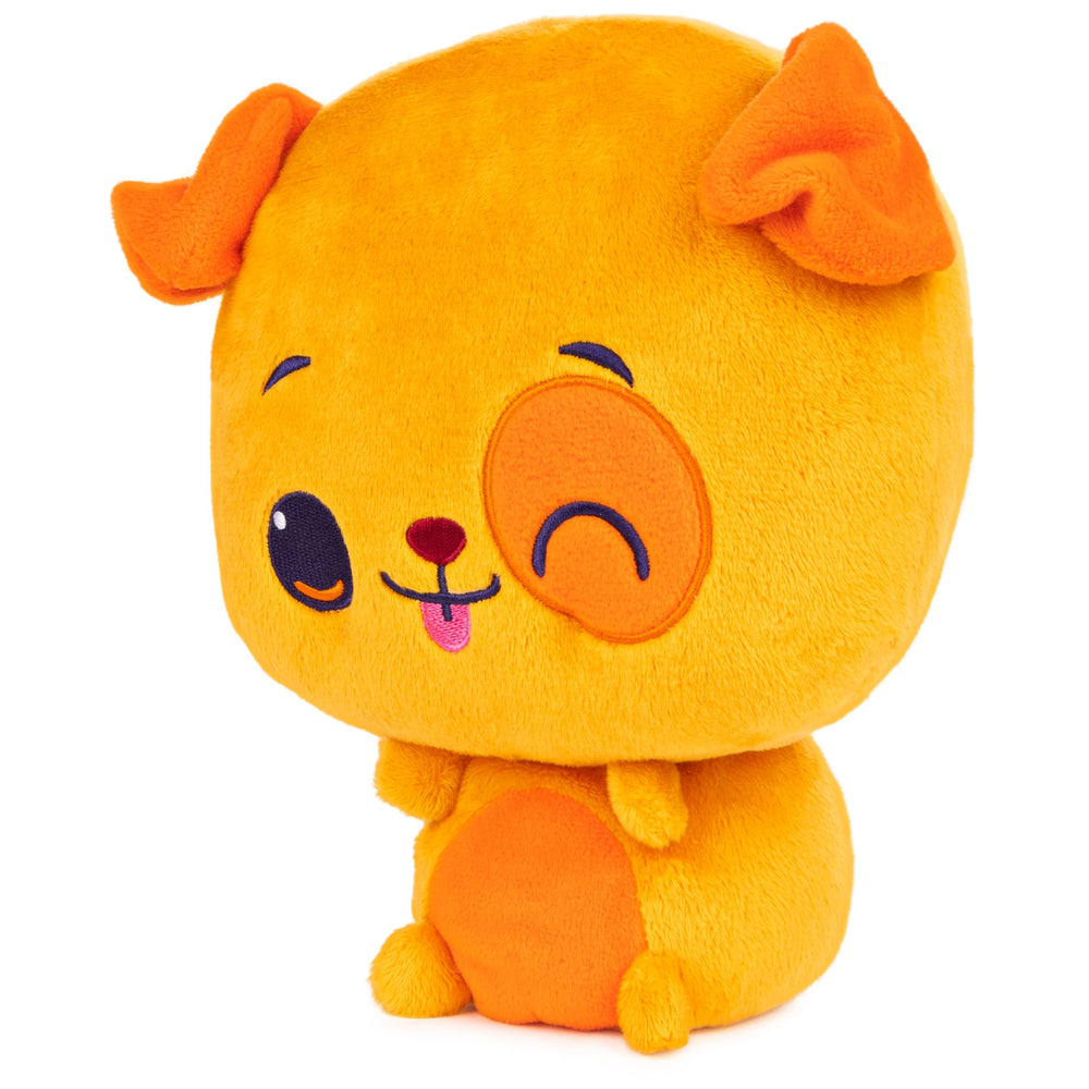 GUND Drops Paulie Pup expressive face close-up highlights mood-friendly play.