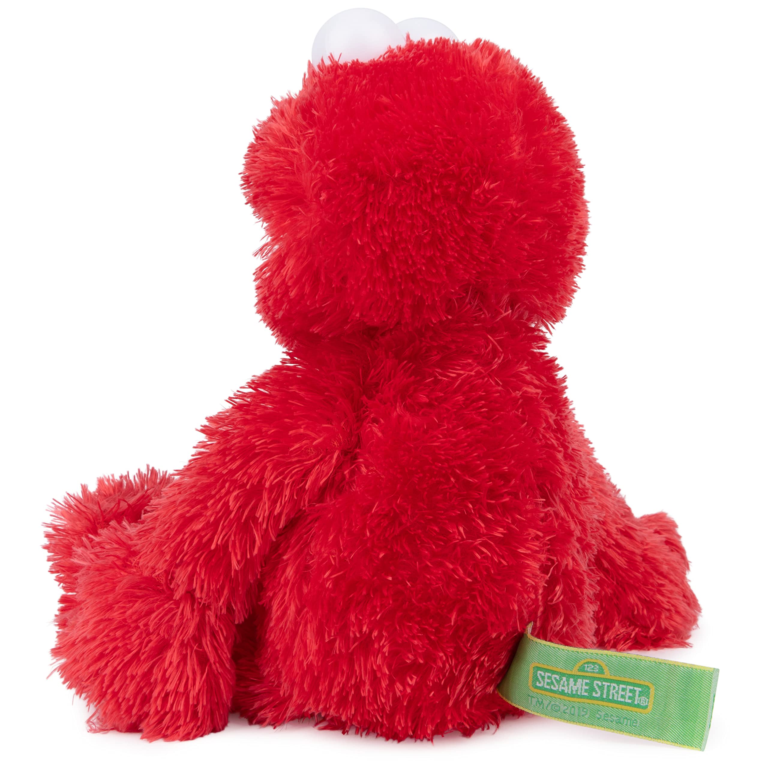 GUND Elmo plush care exterior, surface-washable for easy cleaning.