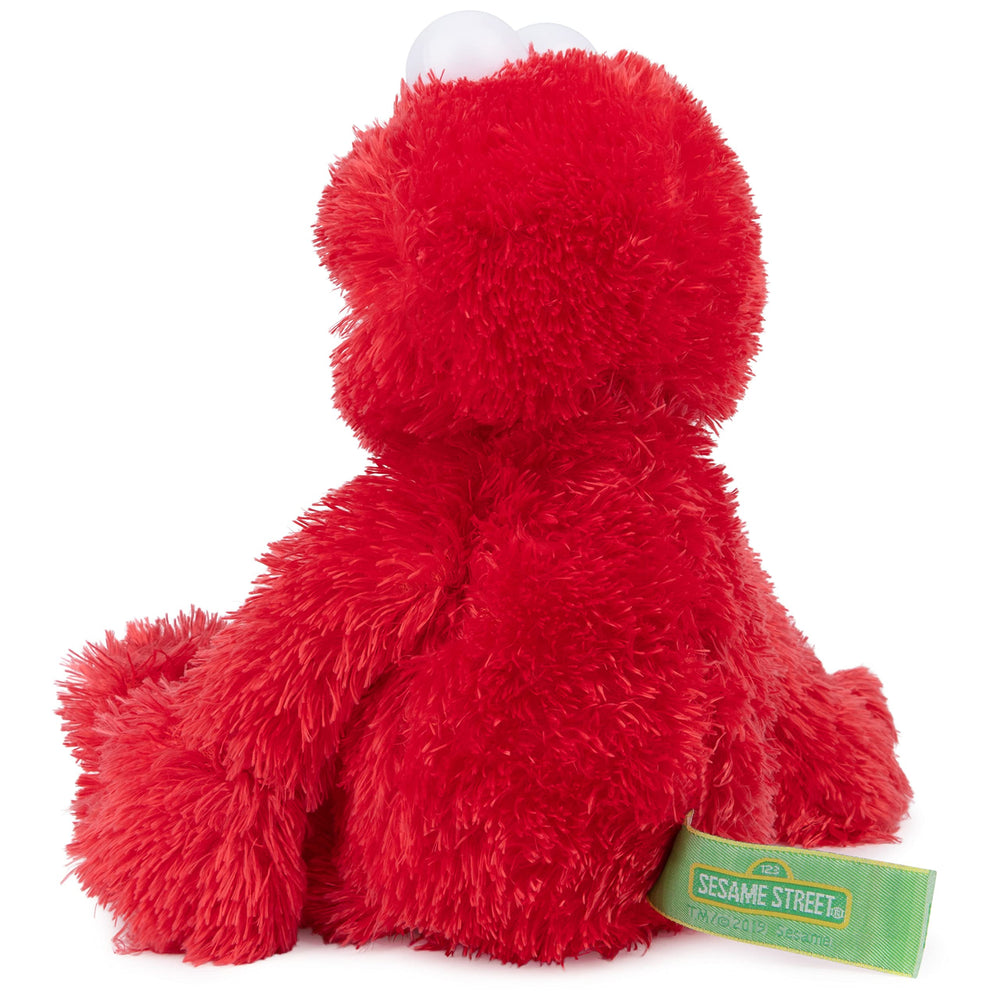 GUND Elmo plush care exterior, surface-washable for easy cleaning.