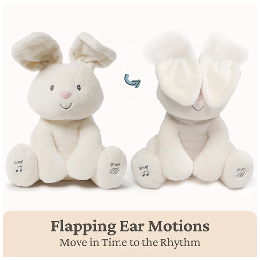 GUND Flora the Bunny sings while ears flap in rhythm