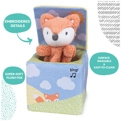 GUND Fox in a Box award-winning design sparks curiosity.