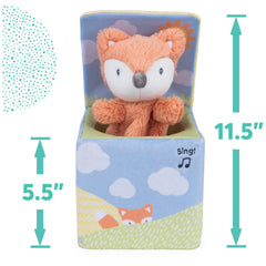 GUND Fox in a Box Emory peekaboo invites baby to explore.
