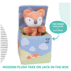 GUND Fox in a Box Song Mode sings a friendly tune.