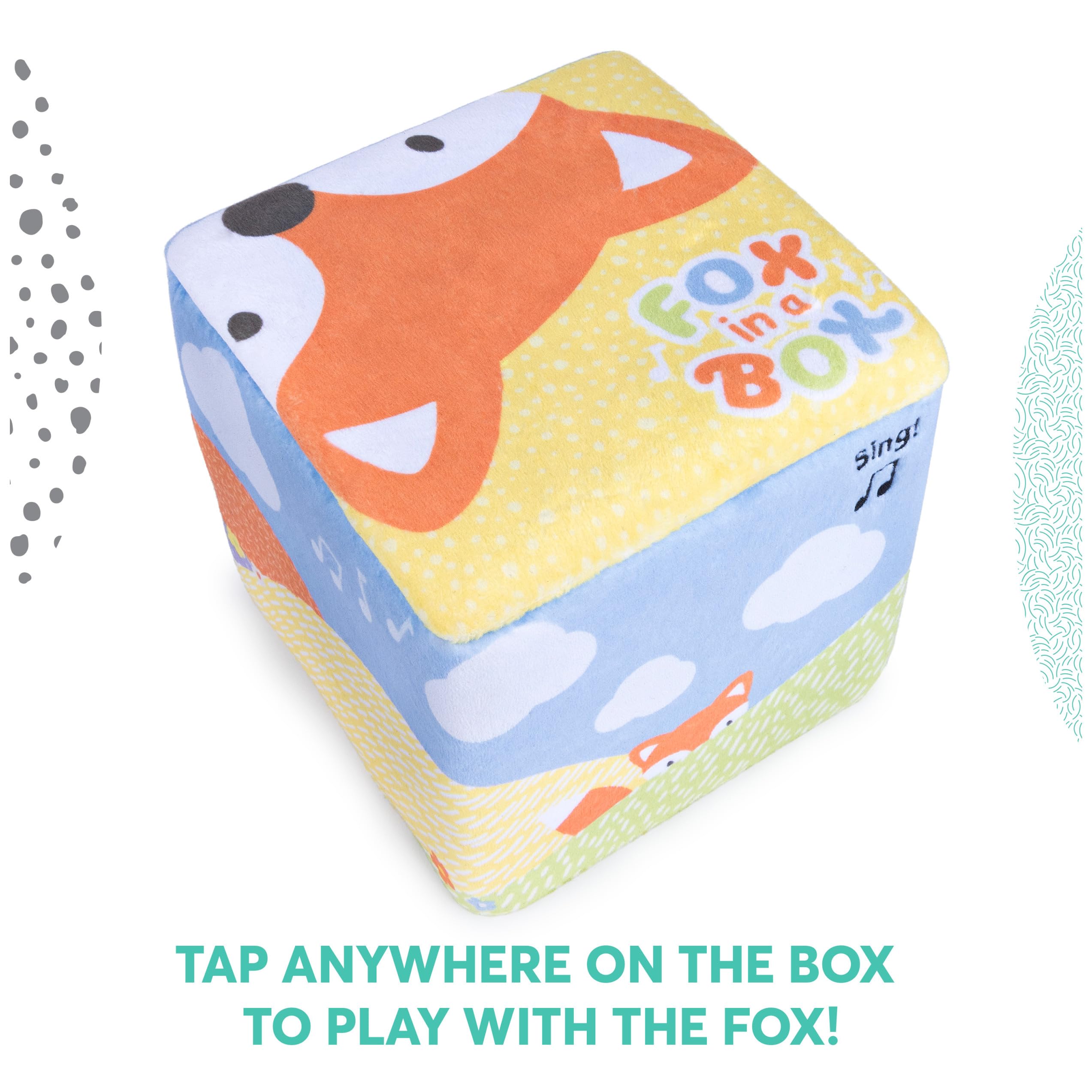 GUND Fox in a Box surface-washable design enables quick cleanups.