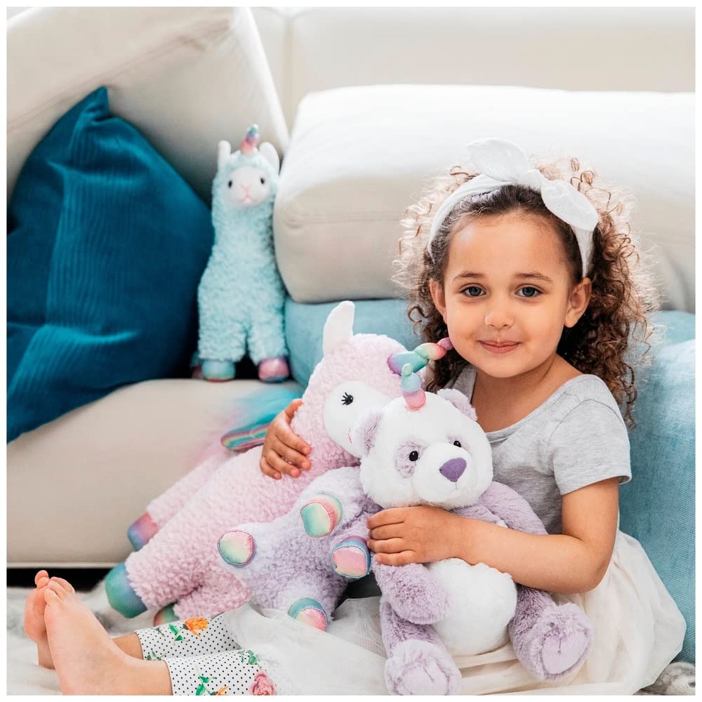 GUND Glitz Pandacorn packaging protects the toy for gifting.