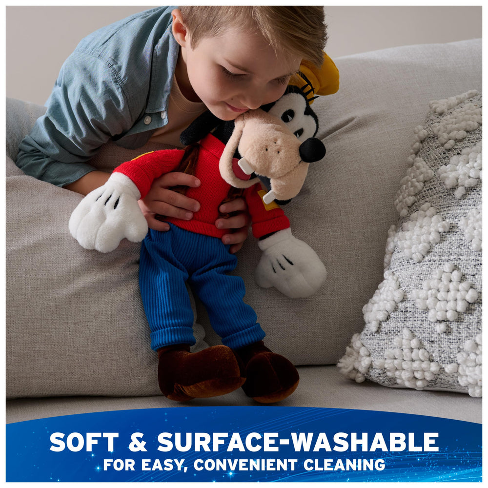 Goofy long floppy ears for expressive character appeal.
