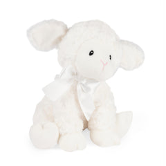 GUND Lena Lamb back wind-up mechanism for interactive play.