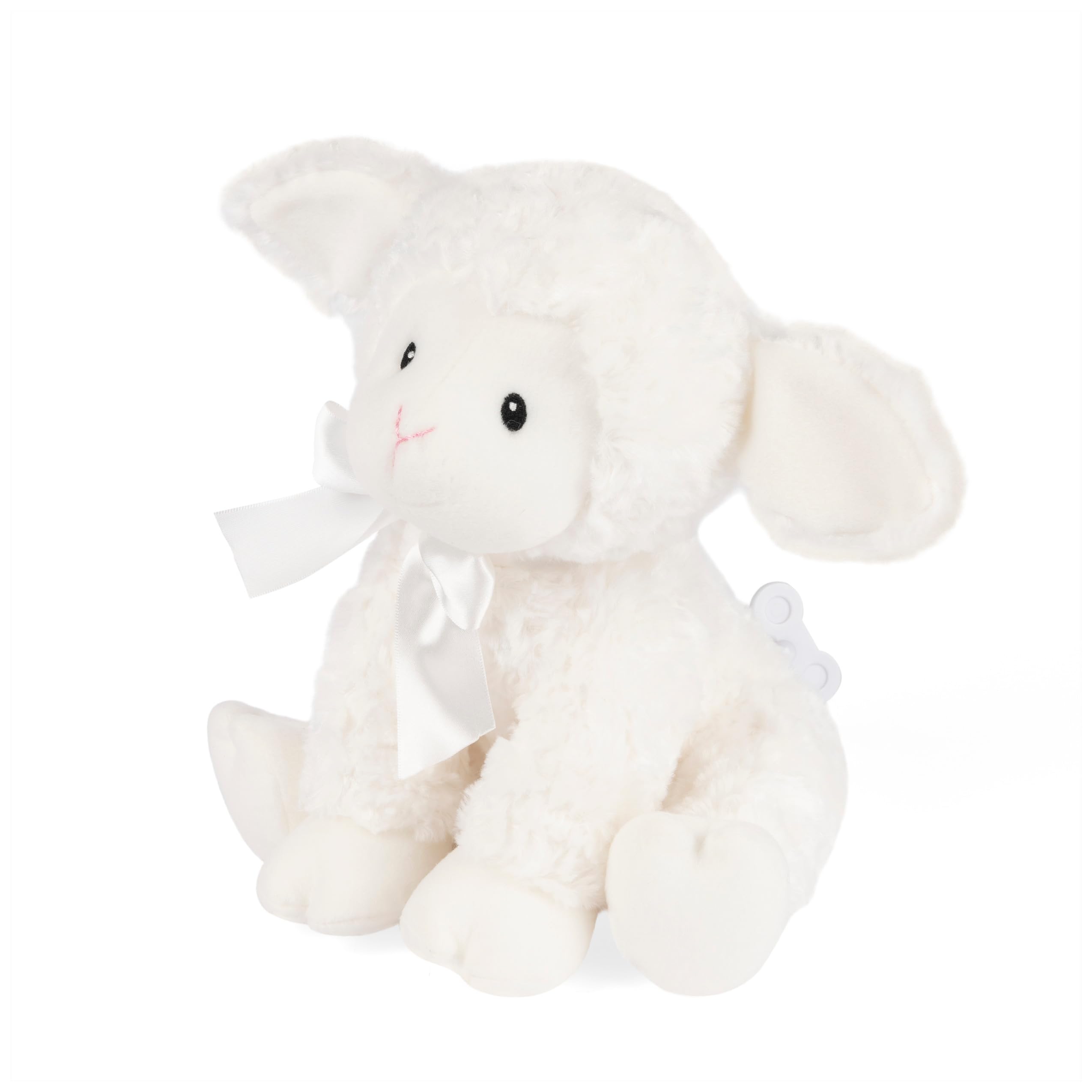 GUND Lena Lamb packaged as a thoughtful nursery gift option.