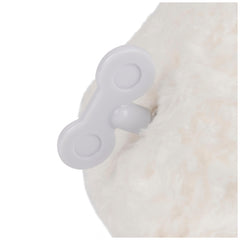 GUND Lena Lamb satin ribbon detail adds nursery decor charm.