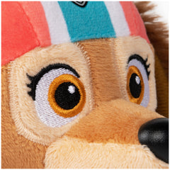 GUND Liberty coral riding gear detail on plush head and ears.