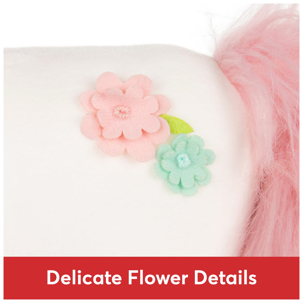 GUND Lily Rose sparkling hooves catch light during pretend adventures.