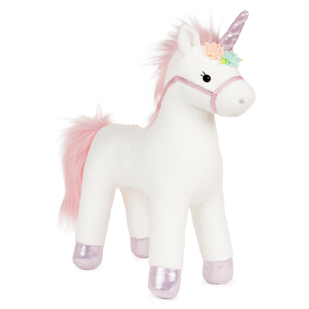 GUND Lily Rose standing unicorn plush, a charming cuddle buddy and display piece.