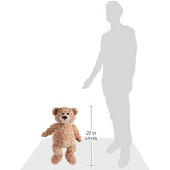 GUND Maxie beige bear with rose swirl pattern, a timeless decor and gift-worthy plush.