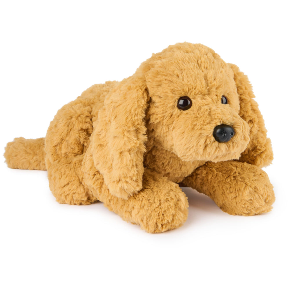 GUND Muttsy dog plush with amber fur, perfect cuddle buddy.