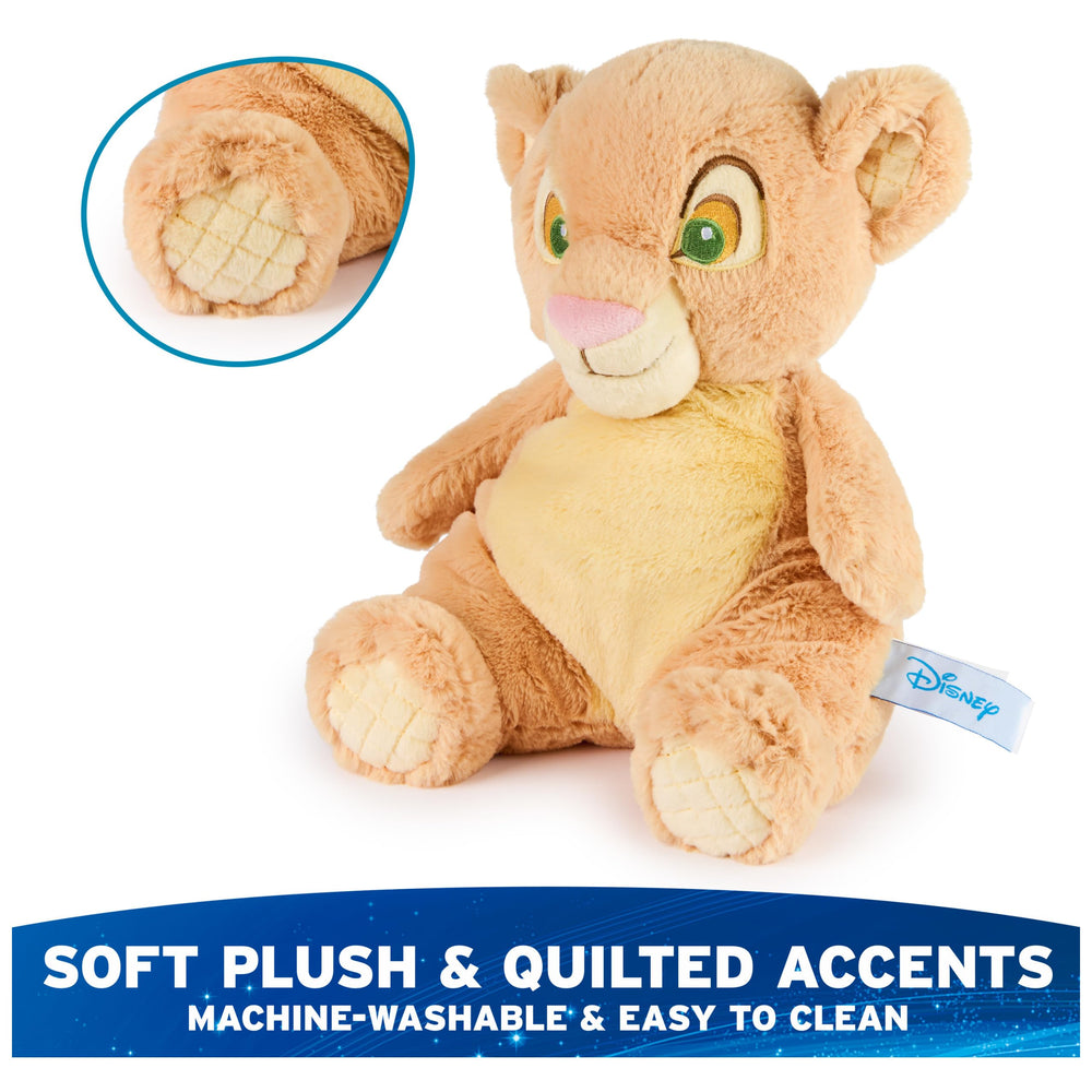 GUND Nala quilted feet and ears add tactile interest during adventures.