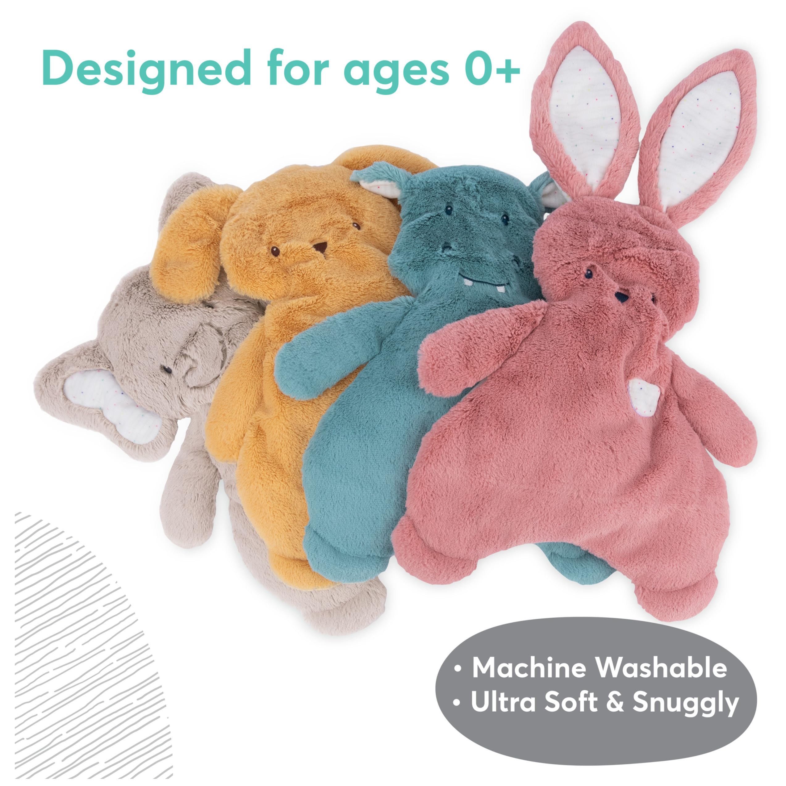 GUND Oh So Snuggly Puppy Lovey golden yellow plush safe for babies from birth.