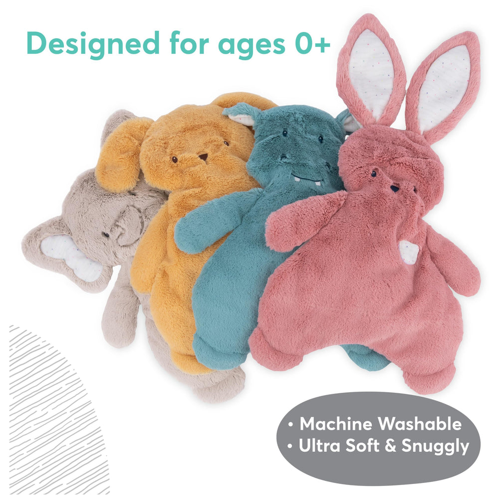 GUND Oh So Snuggly Puppy Lovey golden yellow plush safe for babies from birth.