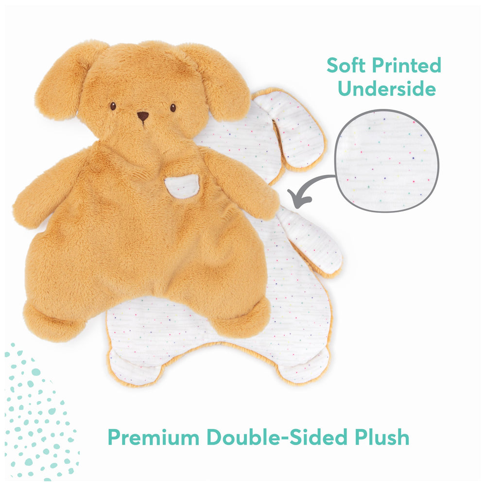 GUND Oh So Snuggly Puppy Lovey floppy ears detail encourages tactile exploration for babies.